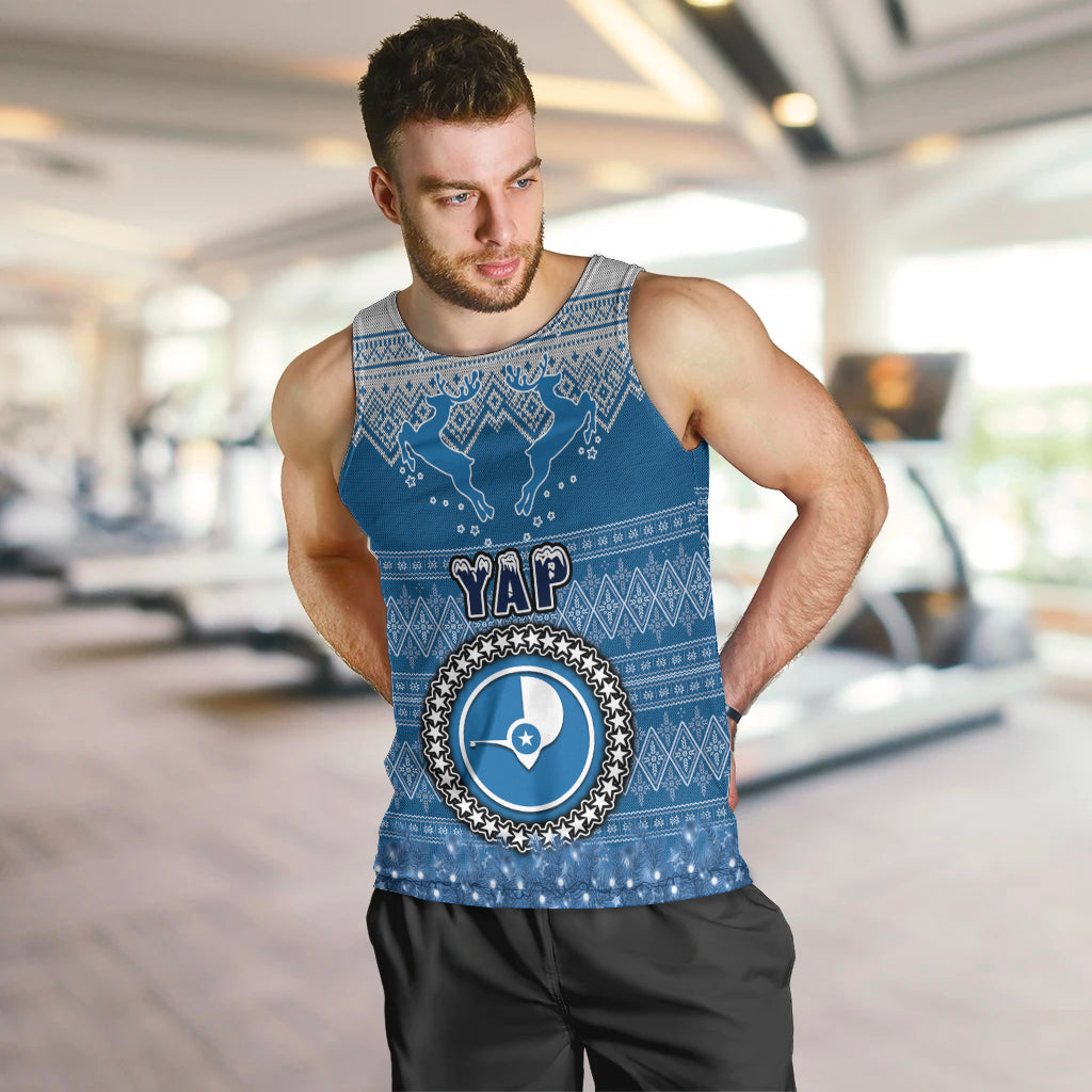 personalised-yap-christmas-men-tank-top-coat-of-arms-beautiful-merry-xmas-snowflake
