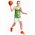 Personalised Cook Islands Va'a Race Basketball Jersey Te Tatau Tattoos Sporty Style Green-White Color - Polynesian Pride