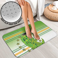 Cook Islands Va'a Race Bathroom Set Te Tatau Tattoos Sporty Style Green-White Color - Polynesian Pride
