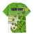 Personalised Cook Islands Va'a Race Hawaiian Shirt Te Tatau Tattoos Sporty Style Green-White Color - Polynesian Pride