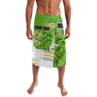 Personalised Cook Islands Va'a Race Lavalava Te Tatau Tattoos Sporty Style Green-White Color - Polynesian Pride
