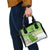 Cook Islands Va'a Race Shoulder Handbag Te Tatau Tattoos Sporty Style Green-White Color - Polynesian Pride
