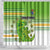 Cook Islands Va'a Race Shower Curtain Te Tatau Tattoos Sporty Style Green-White Color - Polynesian Pride