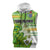 Personalised Cook Islands Va'a Race Sleeveless Hoodie Te Tatau Tattoos Sporty Style Green-White Color - Polynesian Pride