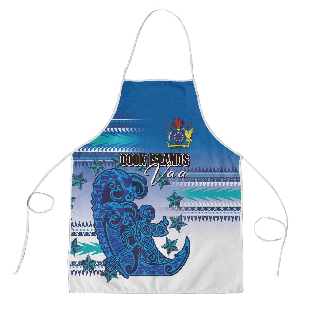 Cook Islands Va'a Race Apron Te Tatau Tattoos Sporty Style Light Blue Color - Polynesian Pride