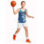 Personalised Cook Islands Va'a Race Basketball Jersey Te Tatau Tattoos Sporty Style Light Blue Color - Polynesian Pride