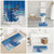 Cook Islands Va'a Race Bathroom Set Te Tatau Tattoos Sporty Style Light Blue Color - Polynesian Pride