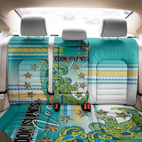 Cook Islands Va'a Race Back Car Seat Cover Te Tatau Tattoos Sporty Style Turquoise Color - Polynesian Pride