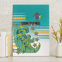 Cook Islands Va'a Race Canvas Wall Art Te Tatau Tattoos Sporty Style Turquoise Color - Polynesian Pride