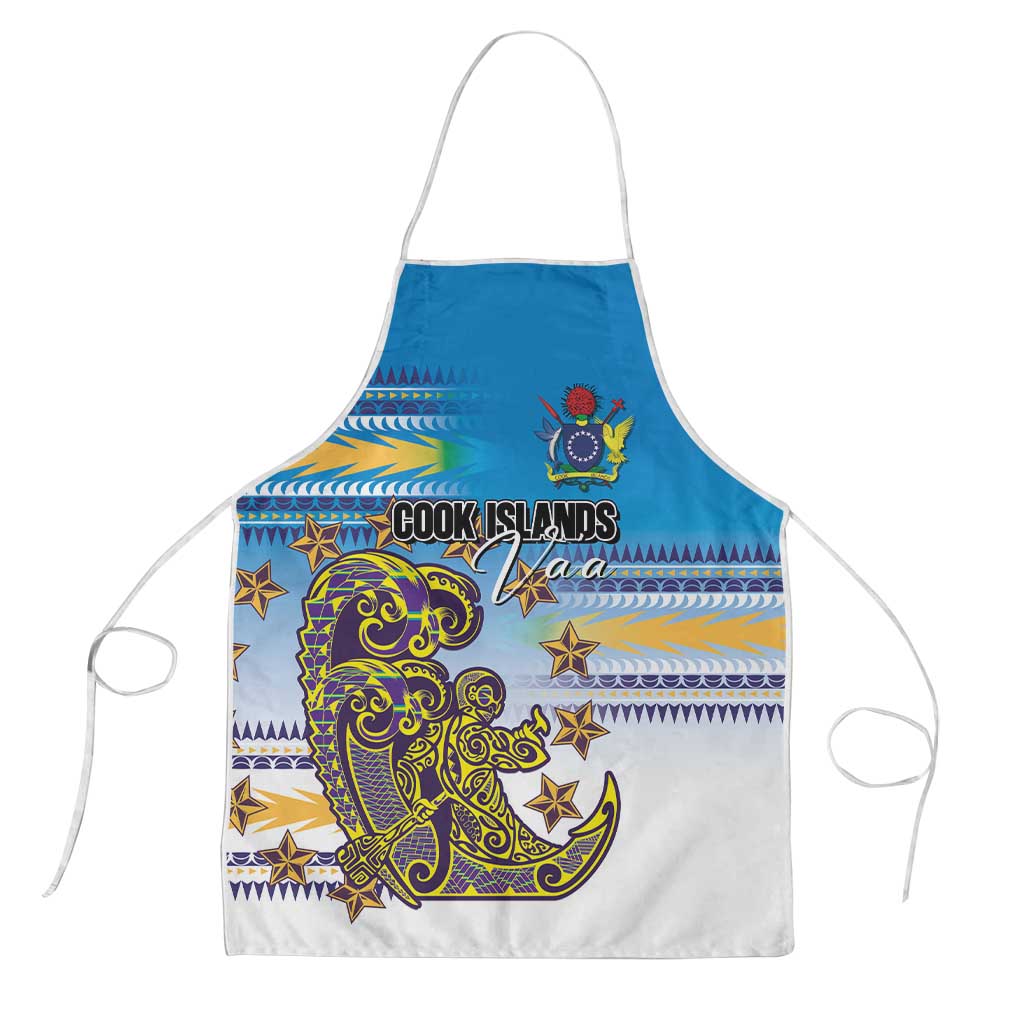 Cook Islands Va'a Race Apron Te Tatau Tattoos Sporty Style Glory Blue Color - Polynesian Pride