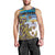 Personalised Cook Islands Va'a Race Men Tank Top Te Tatau Tattoos Sporty Style Glory Blue Color - Polynesian Pride