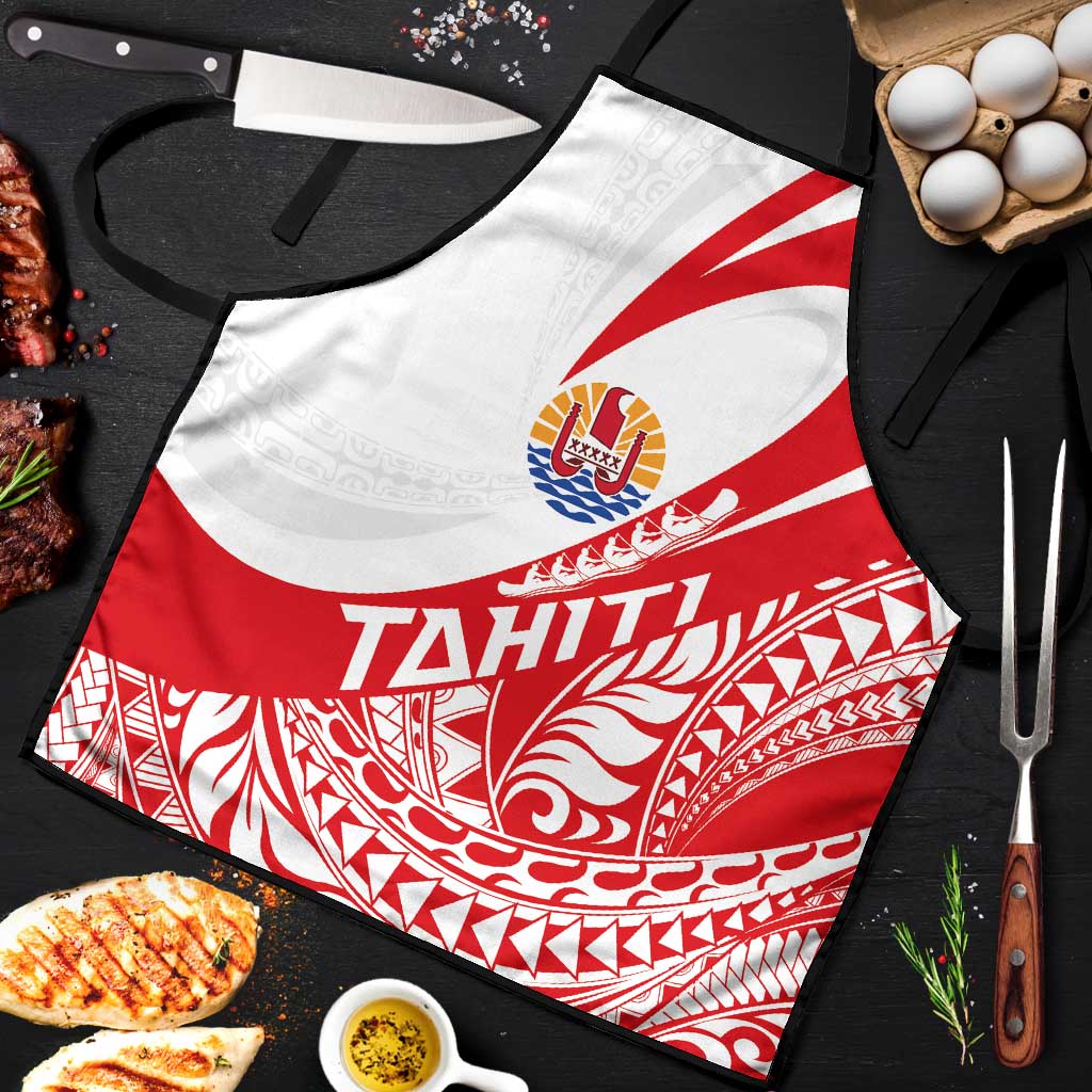 Tahiti Va'a Race Apron Polynesian Tattoos Sporty Style - Polynesian Pride
