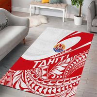 Tahiti Va'a Race Area Rug Polynesian Tattoos Sporty Style - Polynesian Pride