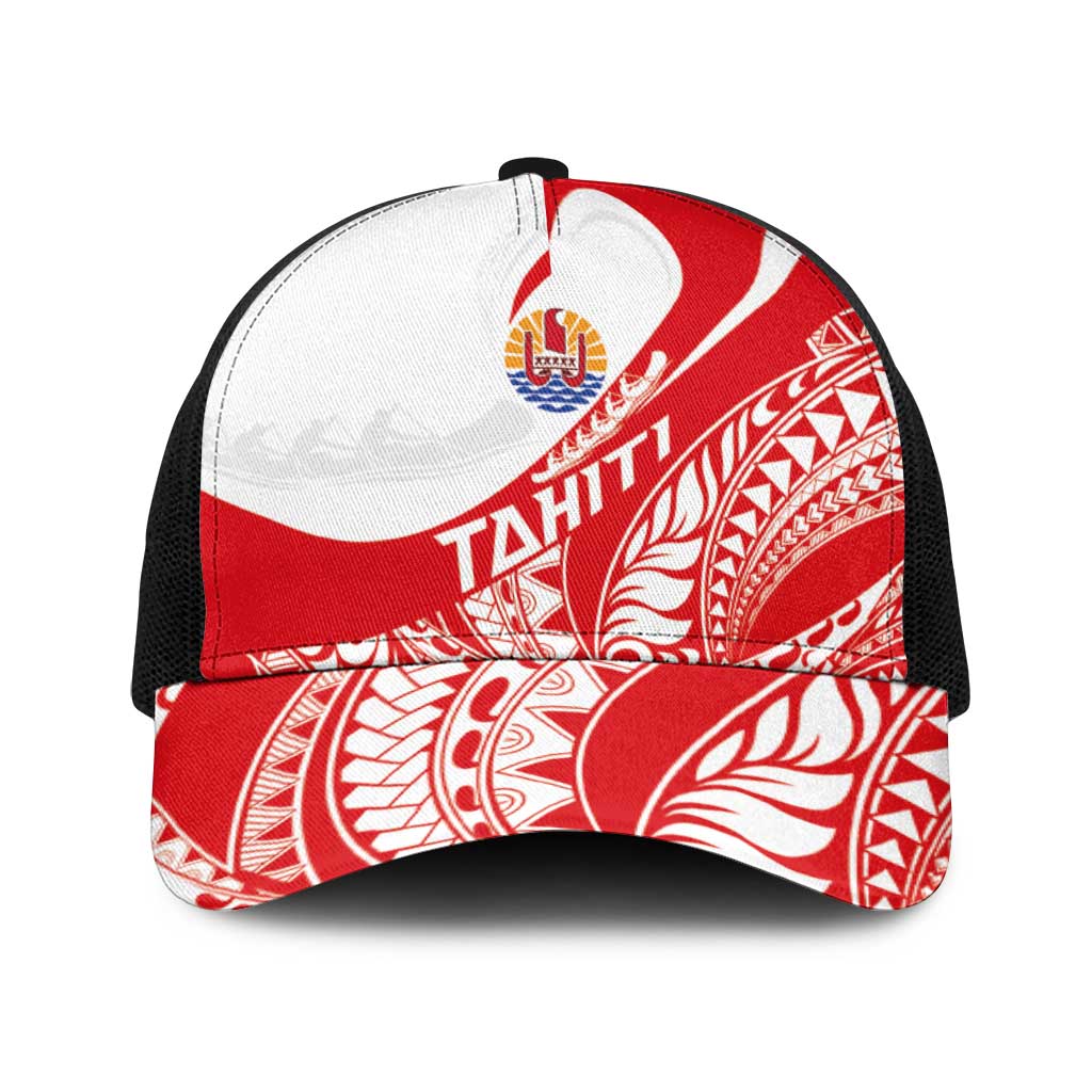 Tahiti Va'a Race Baseball Net Cap Polynesian Tattoos Sporty Style - Polynesian Pride