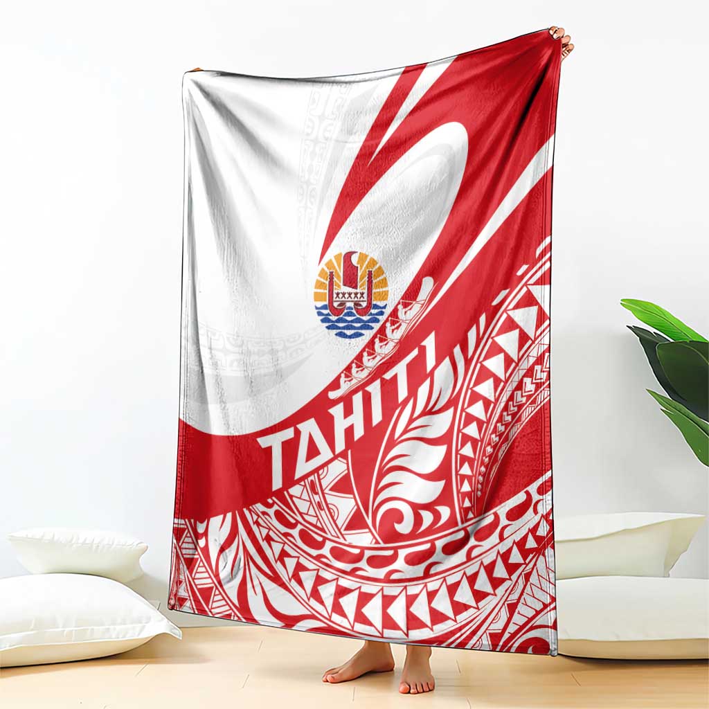 Tahiti Va'a Race Blanket Polynesian Tattoos Sporty Style - Polynesian Pride