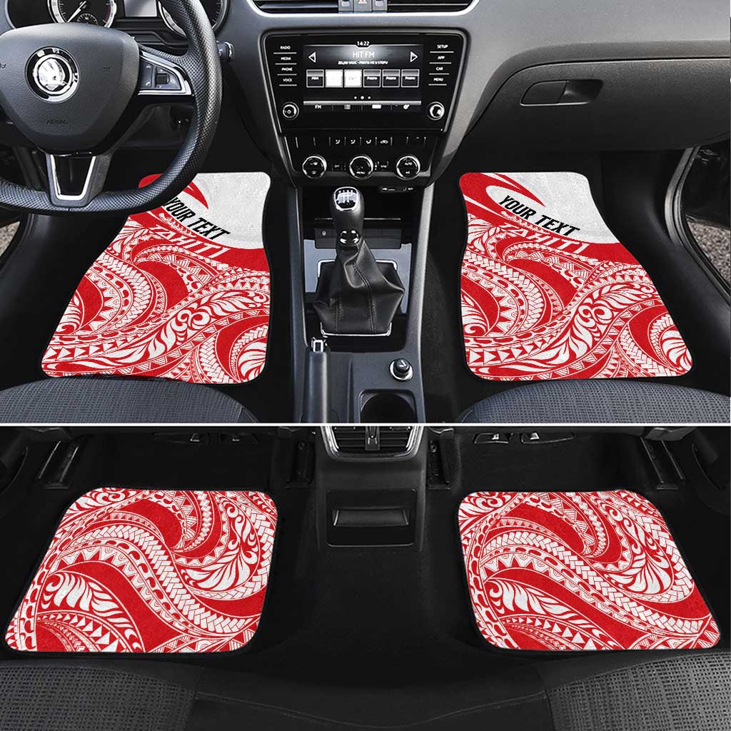Personalised Tahiti Va'a Race Car Mats Polynesian Tattoos Sporty Style - Polynesian Pride