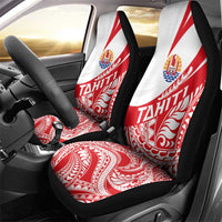 Tahiti Va'a Race Car Seat Cover Polynesian Tattoos Sporty Style - Polynesian Pride