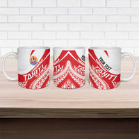 Personalised Tahiti Va'a Race Ceramic Mug Polynesian Tattoos Sporty Style - Polynesian Pride