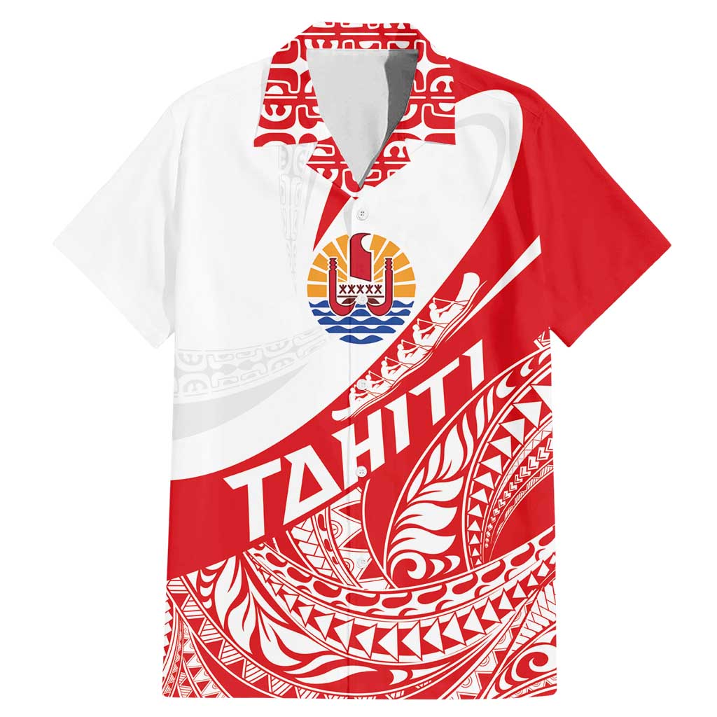Personalised Tahiti Va'a Race Family Matching Mermaid Dress and Hawaiian Shirt Polynesian Tattoos Sporty Style - Polynesian Pride