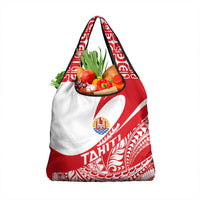 Tahiti Va'a Race Grocery Bag Polynesian Tattoos Sporty Style - Polynesian Pride