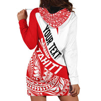 Personalised Tahiti Va'a Race Hoodie Dress Polynesian Tattoos Sporty Style - Polynesian Pride