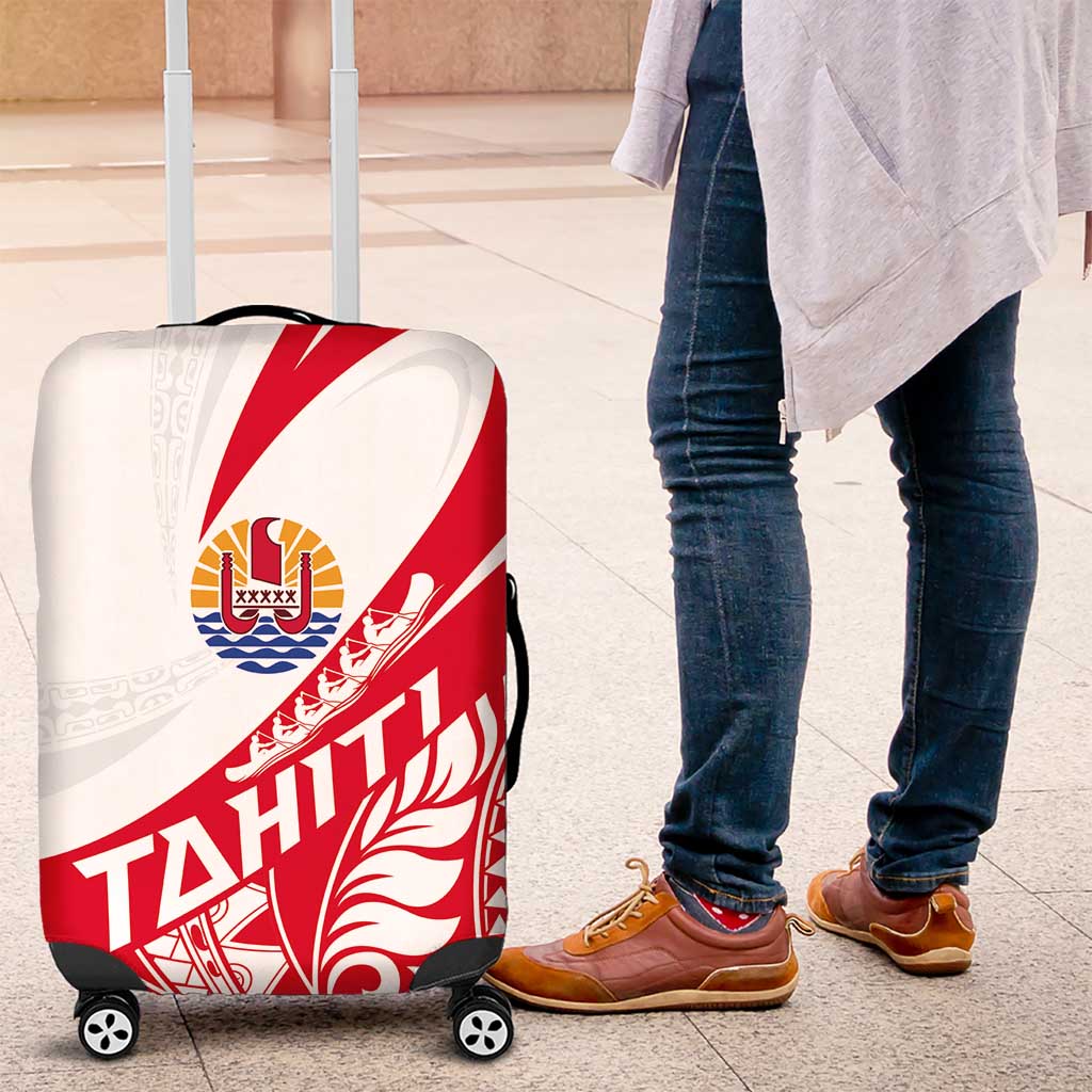 Tahiti Va'a Race Luggage Cover Polynesian Tattoos Sporty Style - Polynesian Pride