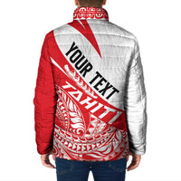 Personalised Tahiti Va'a Race Padded Jacket Polynesian Tattoos Sporty Style - Polynesian Pride
