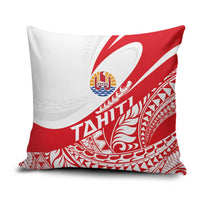 Tahiti Va'a Race Pillow Cover Polynesian Tattoos Sporty Style - Polynesian Pride