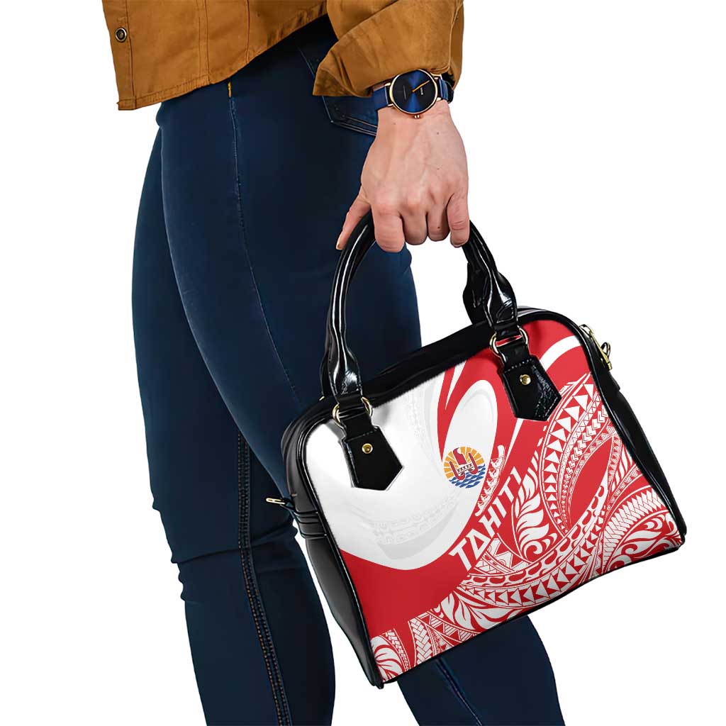 Tahiti Va'a Race Shoulder Handbag Polynesian Tattoos Sporty Style - Polynesian Pride