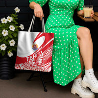 Tahiti Va'a Race Tote Bag Polynesian Tattoos Sporty Style - Polynesian Pride