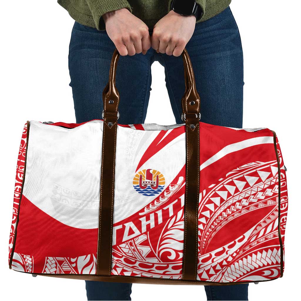 Tahiti Va'a Race Travel Bag Polynesian Tattoos Sporty Style - Polynesian Pride
