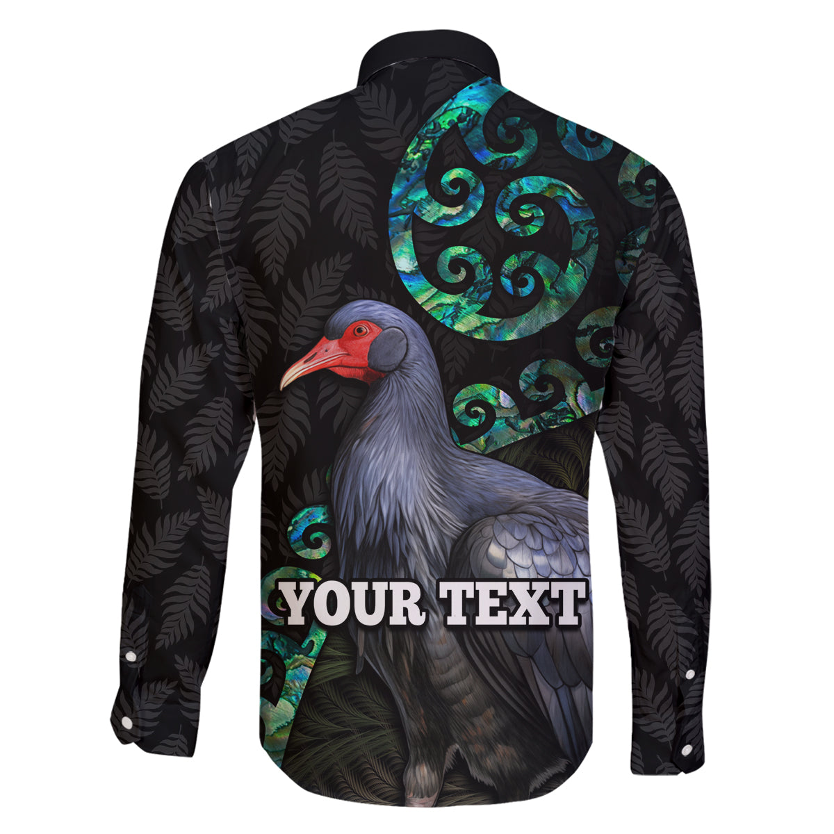 Custom Pukeko New Zealand Family Matching Tank Maxi Dress and Hawaiian Shirt Koru Papua Shell with Silver Fern Pattern LT03 - Polynesian Pride