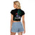 Custom Pukeko New Zealand Raglan Cropped T Shirt Koru Papua Shell with Silver Fern Pattern LT03 - Polynesian Pride
