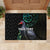 Custom Pukeko New Zealand Rubber Doormat Koru Papua Shell with Silver Fern Pattern LT03 - Polynesian Pride