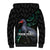 Custom Pukeko New Zealand Sherpa Hoodie Koru Papua Shell with Silver Fern Pattern LT03 - Polynesian Pride