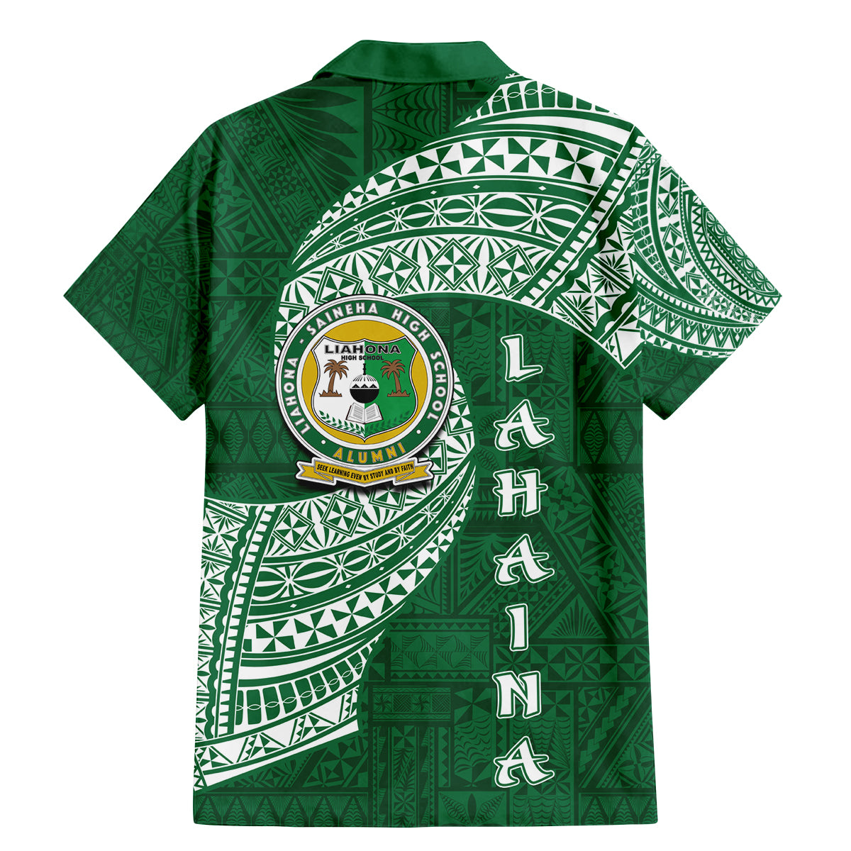 Tonga Lahaina High School Family Matching Mermaid Dress and Hawaiian Shirt Traditional Ngatu and Polynesian Pattern LT03 - Polynesian Pride