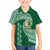 Tonga Lahaina High School Family Matching Off Shoulder Long Sleeve Dress and Hawaiian Shirt Traditional Ngatu and Polynesian Pattern LT03 Son's Shirt Green - Polynesian Pride