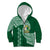 Tonga Lahaina High School Kid Hoodie Traditional Ngatu and Polynesian Pattern LT03 Zip Hoodie Green - Polynesian Pride