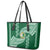 Tonga Lahaina High School Leather Tote Bag Traditional Ngatu and Polynesian Pattern LT03 - Polynesian Pride