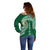 Tonga Lahaina High School Off Shoulder Sweater Traditional Ngatu and Polynesian Pattern LT03 - Polynesian Pride