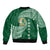 Tonga Lahaina High School Sleeve Zip Bomber Jacket Traditional Ngatu and Polynesian Pattern LT03 - Polynesian Pride