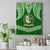 Tonga Liahona High School Canvas Wall Art Traditional Ngatu and Polynesian Pattern LT03 Green - Polynesian Pride