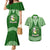 Tonga Liahona High School Couples Matching Mermaid Dress and Hawaiian Shirt Traditional Ngatu and Polynesian Pattern LT03 Green - Polynesian Pride