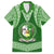 Tonga Liahona High School Family Matching Long Sleeve Bodycon Dress and Hawaiian Shirt Traditional Ngatu and Polynesian Pattern LT03 Dad's Shirt - Short Sleeve Green - Polynesian Pride