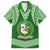 Tonga Liahona High School Family Matching Short Sleeve Bodycon Dress and Hawaiian Shirt Traditional Ngatu and Polynesian Pattern LT03 Dad's Shirt - Short Sleeve Green - Polynesian Pride