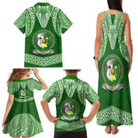 Tonga Liahona High School Family Matching Tank Maxi Dress and Hawaiian Shirt Traditional Ngatu and Polynesian Pattern LT03 - Polynesian Pride