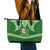 Tonga Liahona High School Leather Tote Bag Traditional Ngatu and Polynesian Pattern LT03 - Polynesian Pride