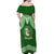 Tonga Liahona High School Off Shoulder Maxi Dress Traditional Ngatu and Polynesian Pattern LT03 - Polynesian Pride