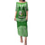 Tonga Liahona High School Puletasi Traditional Ngatu and Polynesian Pattern LT03 Long Dress Green - Polynesian Pride