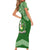 Tonga Liahona High School Short Sleeve Bodycon Dress Traditional Ngatu and Polynesian Pattern LT03 - Polynesian Pride